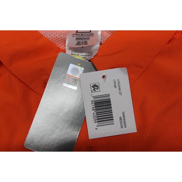 Pro Edge NCAA Virginia State Trojans button down short‎ sleeve performance shirt - Picture 9 of 9